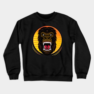 Ferocious the gorilla head Crewneck Sweatshirt